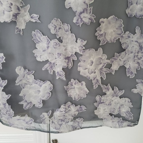 Ted Baker Floral Net Top Jersey Back Size 3 - Picture 5 of 8